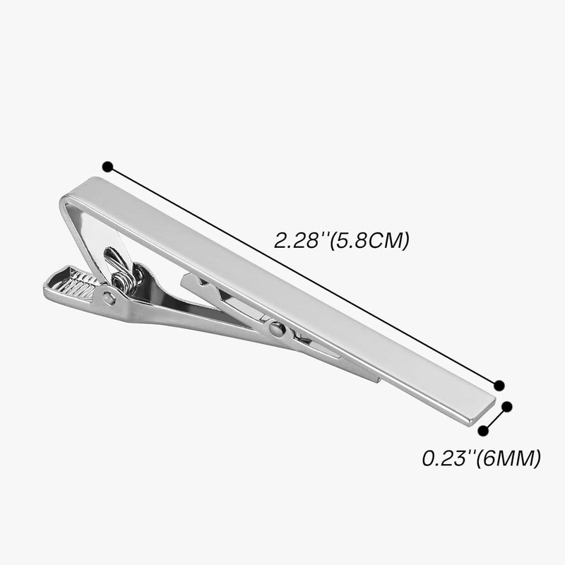 Roctee Tie Clips for Men, 3 Pack Men's Tie Clips Necktie Tie Bars Tie Pins for Men Accessories - Image 2